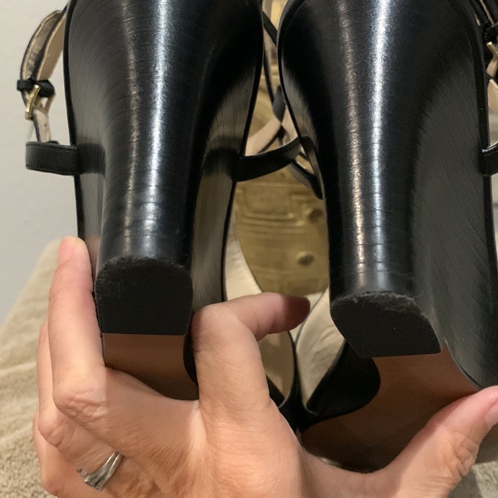 Cole Haan Black Leather Sandals - Size 9 - Picture 8 of 13